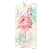 手フラミンゴ色彩の鮮やかモノグラム カーエアーフレッシュナー (左)