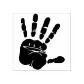 手プリントシルエットアートスタンプ ラバースタンプ (インプリント)