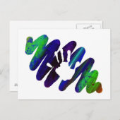 手プリント ポストカード (正面/裏面)