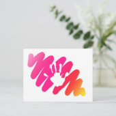 手プリント ポストカード (スタンド正面)