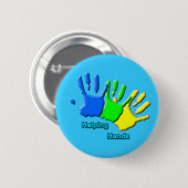 手ボタンの救済 缶バッジ (正面&裏面)