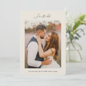 手ミニマルでレタ付き写結婚真 セーブザデート (スタンド正面)