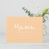 手ミニマルエレガントモダン式母の日 カード (スタンド正面)