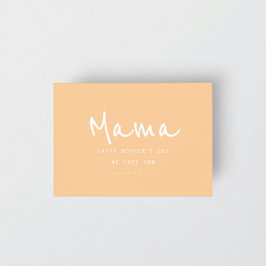 手ミニマルエレガントモダン式母の日 カード