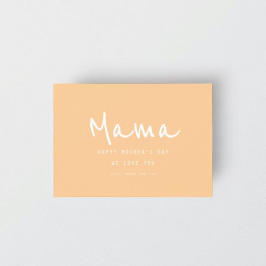 手ミニマルエレガントモダン式母の日 カード