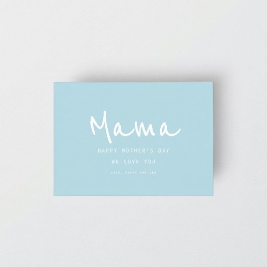 手ミニマルエレガントモダン式母の日 カード