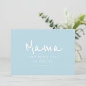 手ミニマルエレガントモダン式母の日 カード (スタンド正面)