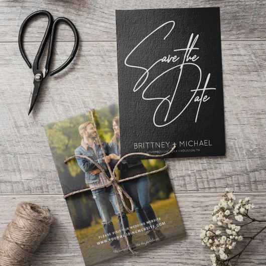 手ミニマル入力ブラック セーブザデート