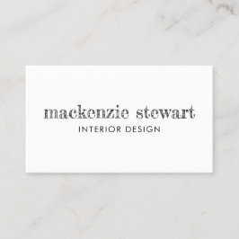 手ミニマル引きレタリングプロフェッショナルQRコード 名刺