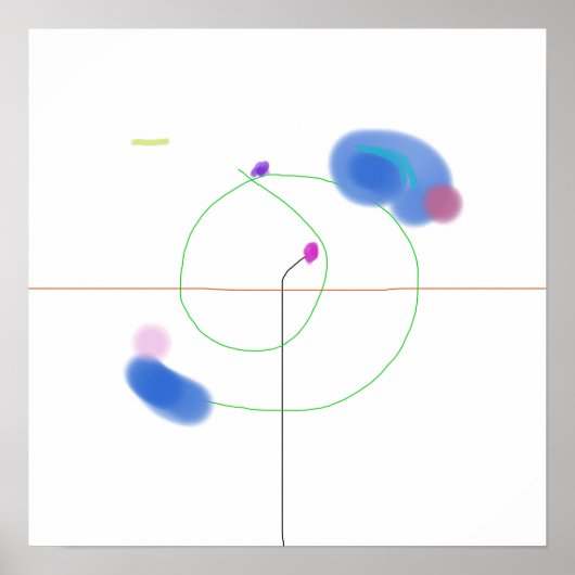 手ミニマル引き線 ポスター (正面)