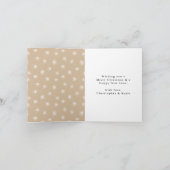 手モダンでレタージョイフェイクゴールド箔の写真 シーズンカード (内部)