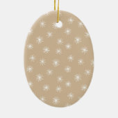 手モダンでレタージョイフェイクゴールド箔の写真 セラミックオーナメント (裏面)