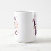 手モダンでレタ素晴らしーしたコーヒーカップ コーヒーマグカップ (中央)