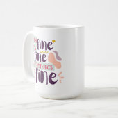 手モダンでレタ素晴らしーしたコーヒーカップ コーヒーマグカップ (正面左)