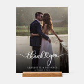 手モダンでレタ結婚ーした写真 アクリルサイン (正面)