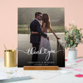 手モダンでレタ結婚ーした写真 アクリルサイン (ウェディング)