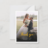 手モダンでレタ結婚ーした写真 ノートカード (正面)