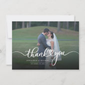 手モダンでレタ結婚ーした写真 ノートカード (正面)