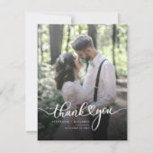 手モダンでレタ結婚ーした写真 ノートカード (正面)