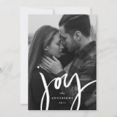 手モダンで書いた喜び写真 シーズンカード (正面)