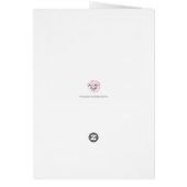 手モダンで表さ結婚れたサンキューカード (裏面)