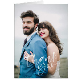 手モダンで表さ結婚れたサンキューカード