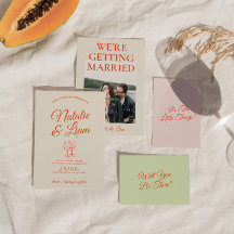 手モダンカラフル引きレトロおもしろい結婚の