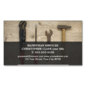 手モダンクール工具の磁性 マグネット名刺 (正面)