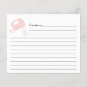 手モダンレタピンクウィスクレシピカード (裏面)