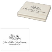 手モダン作カスタムフローラ事業 ラバースタンプ (押印)