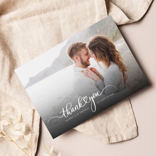 手モダン入力スクリプト写真ありがとう ポストカード