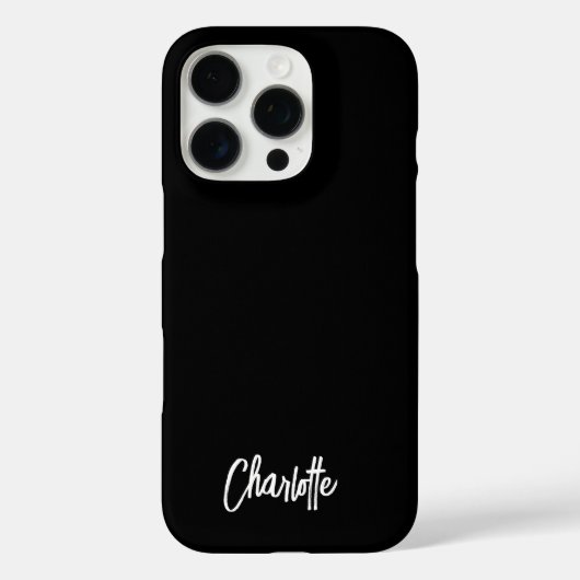 手モダン入力スクリプパーソナライズされたト Case-Mate iPhoneケース (裏面)