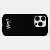 手モダン入力スクリプパーソナライズされたト Case-Mate iPhoneケース (裏面 (横))