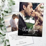 手モダン入力結婚写真サンキューカード サンキューカード<br><div class="desc">手モダンでレタ結婚ーした写真サンキューカード。スタイリッシュモダン結婚感謝していは、写真上の白い手書きタイポグラフィスクリプトフォントにオーバーレイ文字「ありがとう」と前面に完全な垂直の写真を搭載したテンプレートをハガキ。メッセージと名前をカスタムするを感謝していパーソナライズする。ノートもしを手書きしたい場合は、サンプル文字を削除して宇宙を増やす。おもしし救済まは合わせ品連絡が欲しい！</div>