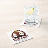 手モダン利屋建築修理プロモーション スクエアペーパーコースター (インサイチュ)