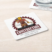 手モダン利屋建築修理プロモーション スクエアペーパーコースター (アングル)