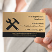 手モダン利 名刺