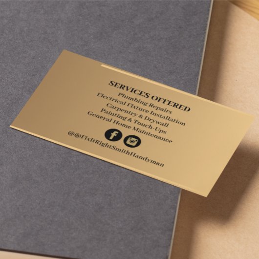 手モダン利 名刺