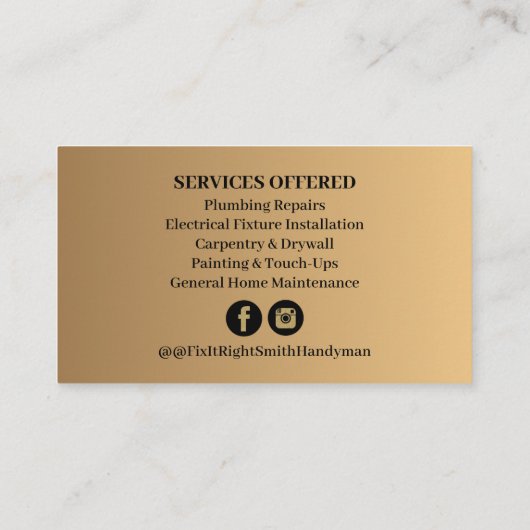 手モダン利 名刺 (裏面)