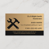 手モダン利 名刺 (正面)