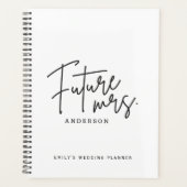 手モダン台本の未来のミセス結婚ズ プランナー手帳 (正面)