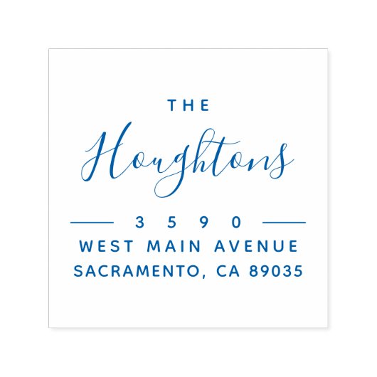 手モダン名書差出人住所 セルフインキングスタンプ (デザイン)