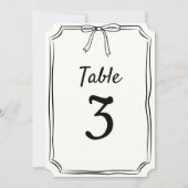 手モダン引きシック弓のテー結婚ブル番号 (正面)