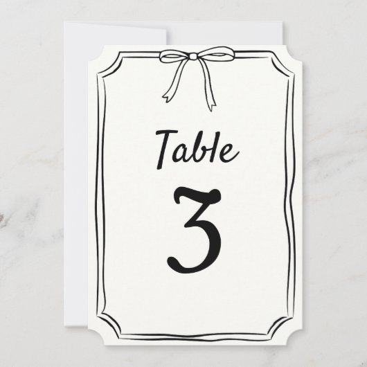 手モダン引きシック弓のテー結婚ブル番号 (正面)