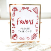 手モダン引きピザオイタリアンビリティー看板 ポスター