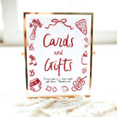 手モダン引きピザカーイタリアンドとギフト ポスター