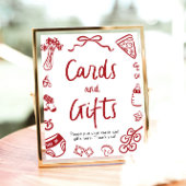 手モダン引きピザカーイタリアンドとギフト ポスター