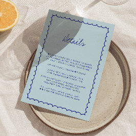 手モダン引き結婚の詳細 エンクロージャーカード