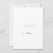 手モダン打ちカスタム赤ちゃんシャワー写真 サンキューカード (裏面)