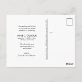 手モダン打ちカスタム赤ちゃんシャワー写真 ポストカード (裏面)